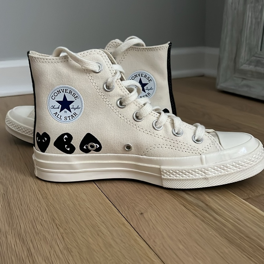 New & Never Worn - CONVERSE X COMME DES GARCONS PLAY ALL STAR CHUCK - Picture 2 of 7